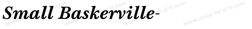 Small Baskerville字体转换